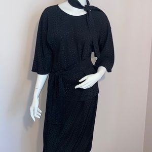 Don Wolf Silk Blouse and Skirt Set